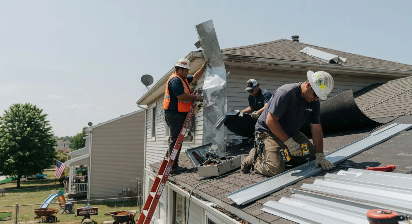 Storm Damage Metal Roof Repair in Hubbardsville, NY